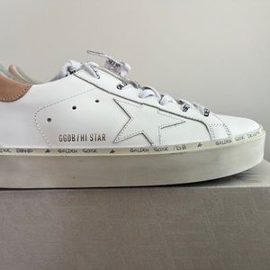 New Golden Goose Hi Star Sneakers Turtle Dove Ice - size 38